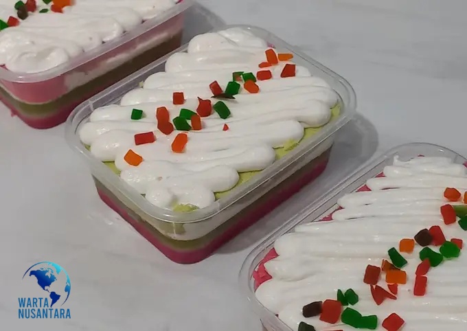 Cara Membuat Kue Lapis Matchaberry (Cake in Box)