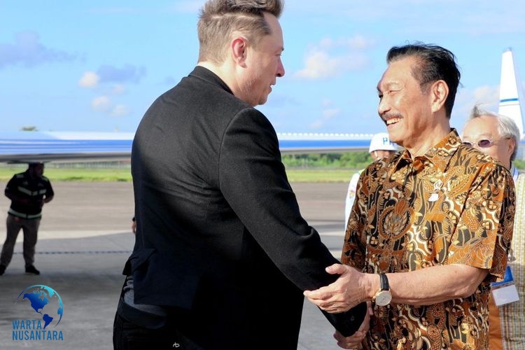 Luhut Menyambut Elon Musk Resmikan Peluncuran Starlink