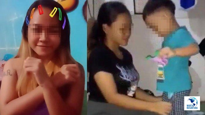 Viral Video Ibu Dan Anak Kecil Baju Biru